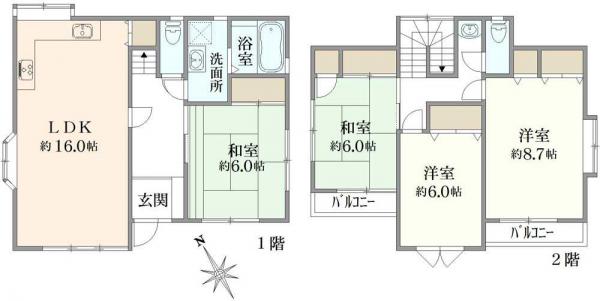 中古戸建 東京都練馬区南大泉１丁目 西武豊島線保谷駅 6,180万円