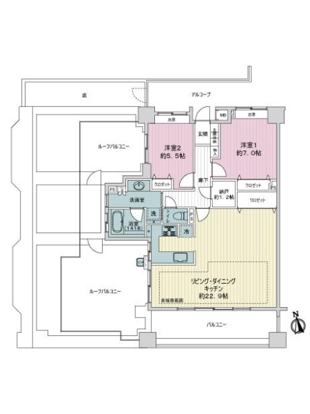 中古マンション 東京都板橋区小茂根３丁目 有楽町線小竹向原駅 7,180万円