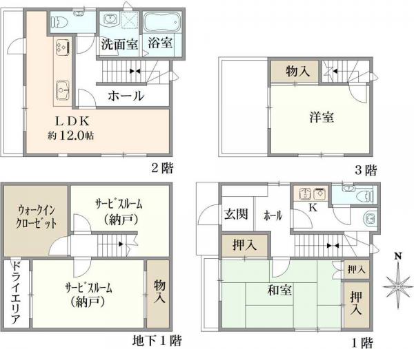 中古戸建 東京都北区西ケ原４丁目 都営三田線西巣鴨駅 6,980万円