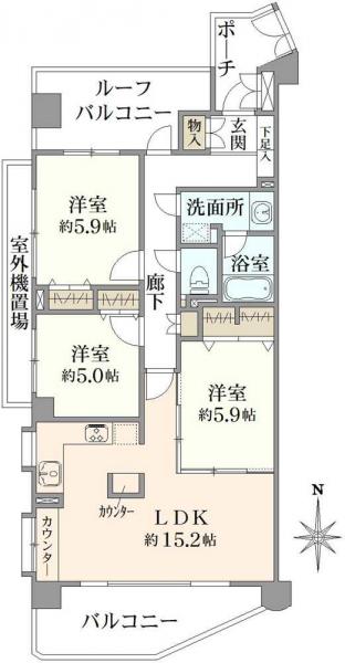 中古マンション 東京都練馬区富士見台１丁目 西武豊島線富士見台駅 6,998万円