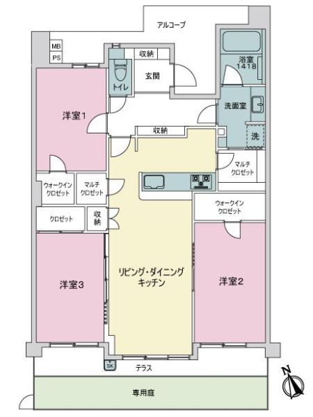中古マンション 東京都板橋区前野町３丁目 都営三田線本蓮沼駅 7,950万円