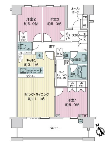 中古マンション 東京都板橋区成増１丁目 有楽町線地下鉄成増駅 8,480万円