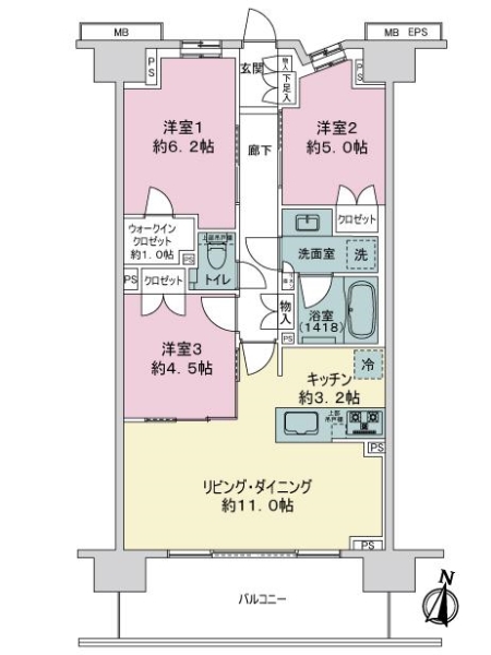 中古マンション 東京都板橋区大和町 都営三田線板橋本町駅 9,780万円