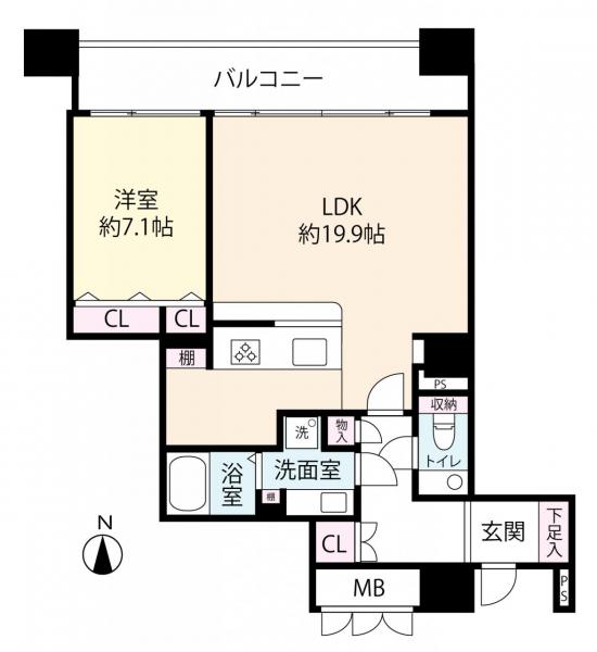 中古マンション 大阪市北区天満橋１丁目８－１０ JR大阪環状線桜ノ宮駅 6,398万円