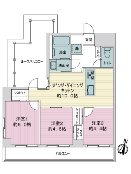中古マンション 東京都豊島区南長崎５丁目 都営大江戸線落合南長崎駅 6,150万円