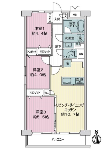 中古マンション 東京都北区滝野川３丁目 都営三田線西巣鴨駅 4,198万円