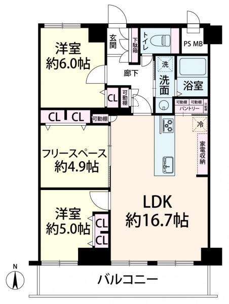 中古マンション 大阪市北区中崎西１丁目 大阪メトロ谷町線中崎町駅 5,480万円