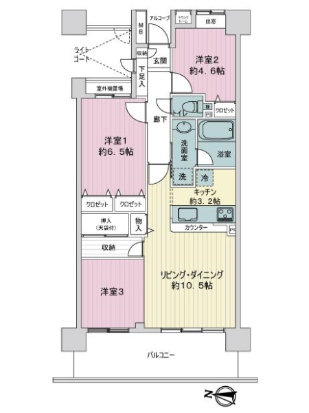 中古マンション 東京都足立区千住関屋町 日比谷線北千住駅 6,080万円