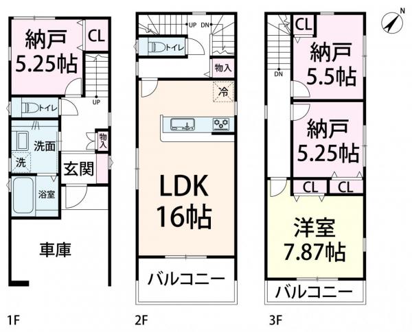 新築戸建 大阪市西淀川区中島１丁目 阪神なんば線出来島駅 3,580万円
