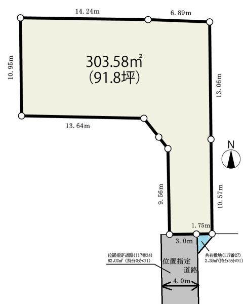 土地 杉並区上井草１丁目 西武新宿線井荻駅 1億3,000万円