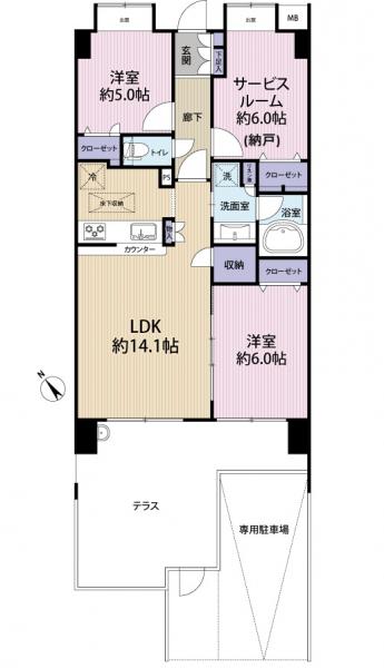 中古マンション 羽村市小作台５丁目 JR青梅線小作駅 2,698万円