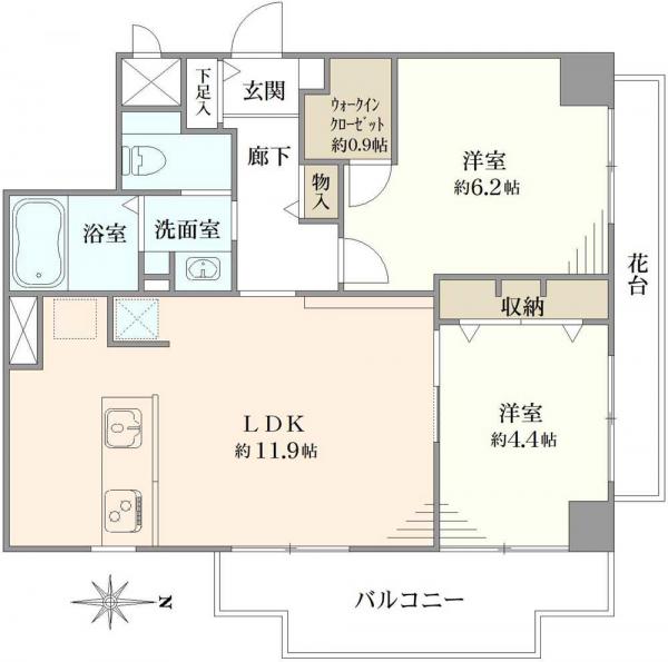 中古マンション 東京都足立区千住関屋町 JR常磐線（取手〜いわき）北千住駅 3,980万円