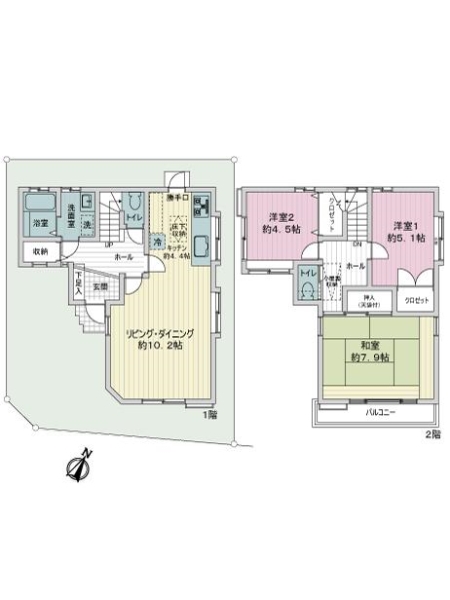 中古戸建 東京都中野区白鷺３丁目 西武西武園線鷺ノ宮駅 7,780万円