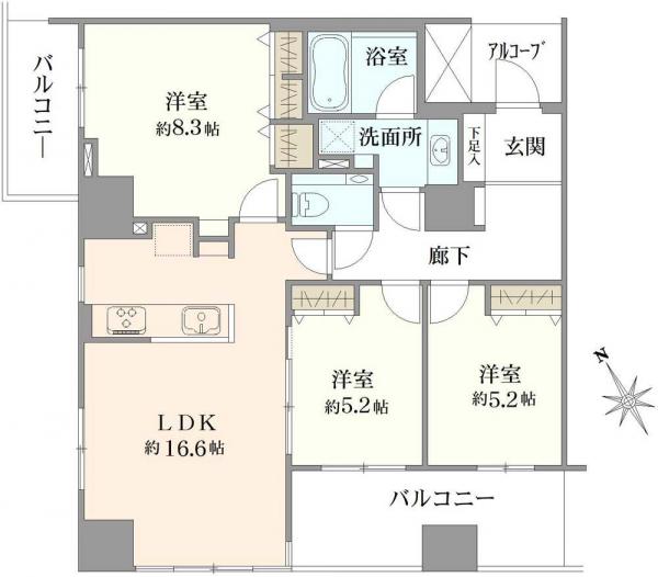 中古マンション 東京都三鷹市下連雀３丁目 JR中央本線三鷹駅 1億5,280万円