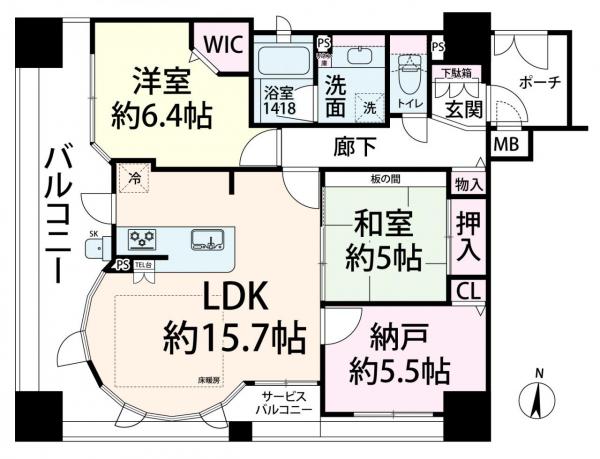 中古マンション 大阪府大阪市北区浮田２丁目5-13 大阪メトロ谷町線中崎町駅 6,500万円