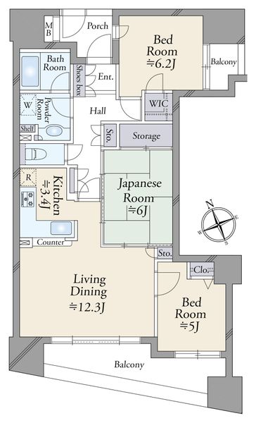 中古マンション 東京都江戸川区西葛西２丁目 東西線西葛西駅 6,300万円