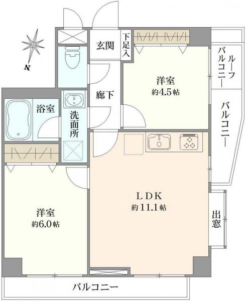 中古マンション 東京都中野区若宮１丁目 西武西武園線都立家政駅 4,100万円