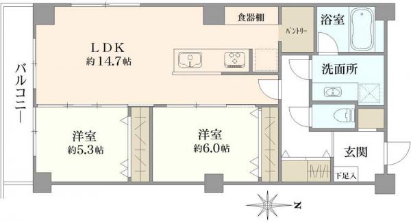 中古マンション 東京都中野区中野２丁目 JR中央本線中野駅 7,580万円
