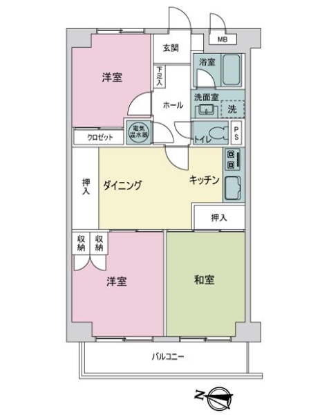 中古マンション 東京都練馬区北町３丁目 有楽町線地下鉄赤塚駅 3,580万円