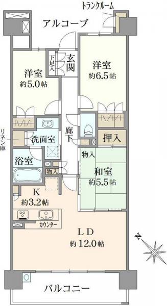 中古マンション 東京都足立区梅田８丁目 東武大師線梅島駅 6,990万円