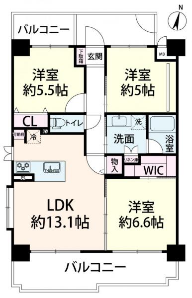 中古マンション 大阪市福島区野田５丁目 JR大阪環状線野田駅 4,499万円