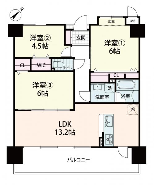 中古マンション 大阪市西淀川区大和田２丁目6-8 阪神なんば線福駅 2,698万円