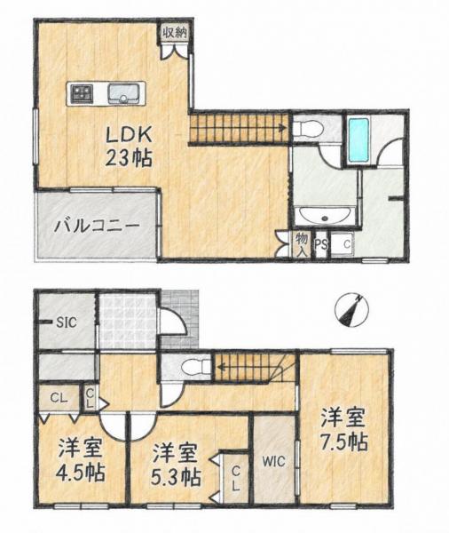新築戸建 明石市東野町 山陽電鉄本線大蔵谷駅 5,680万円