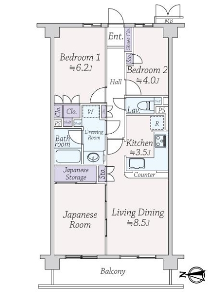 中古マンション 東京都武蔵野市境南町２丁目 JR中央本線武蔵境駅 5,480万円