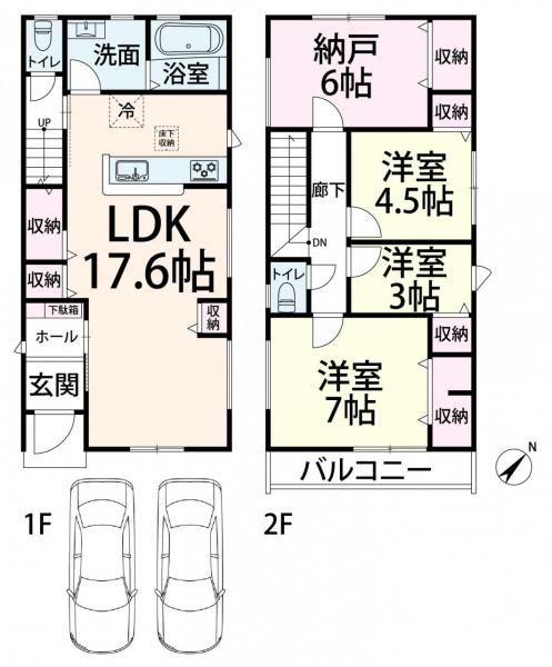 新築戸建 大阪市西淀川区大和田６丁目 阪神なんば線出来島駅 4,590万円