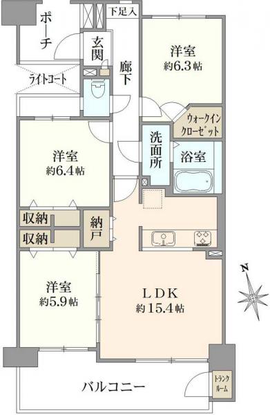 中古マンション 東京都練馬区貫井３丁目 西武豊島線富士見台駅 9,780万円