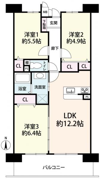 中古マンション 大阪市北区長柄西２丁目9-25 大阪メトロ谷町線天神橋筋六丁目駅 4,398万円