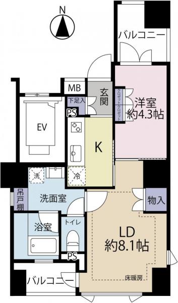 中古マンション 台東区東上野５丁目 銀座線稲荷町駅 7,980万円