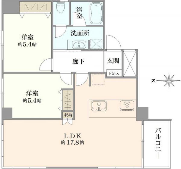 中古マンション 東京都調布市若葉町２丁目 京王競馬場線仙川駅 4,680万円