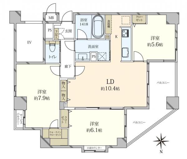 中古マンション 東京都荒川区西尾久４丁目 JR高崎線尾久駅 7,380万円