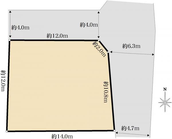土地 東京都練馬区大泉学園町８丁目 西武豊島線大泉学園駅 5,280万円