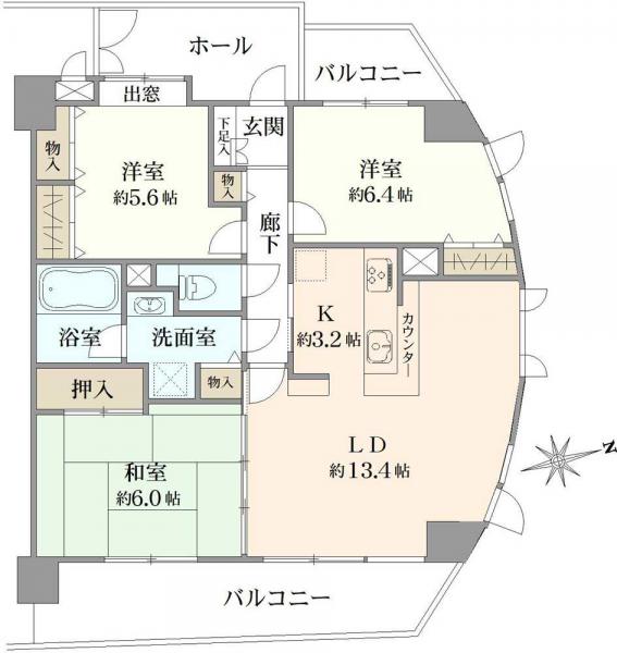 中古マンション 東京都小平市仲町 西武西武園線小平駅 4,480万円