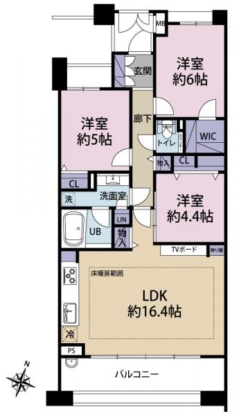 中古マンション 杉並区下高井戸４丁目 京王線上北沢駅 9,999万円