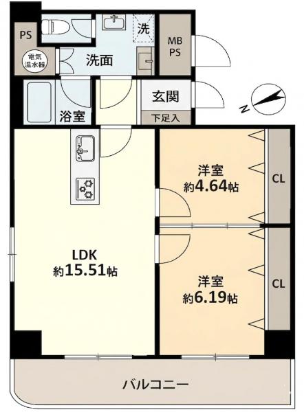 中古マンション 神戸市中央区栄町通７丁目1-10 JR東海道本線（米原〜神戸）神戸駅 2,980万円