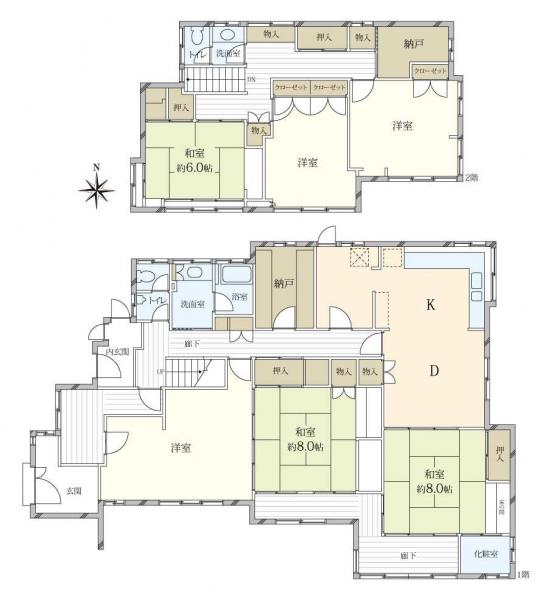 中古戸建 大阪府八尾市刑部２丁目 近鉄大阪線高安駅 9,880万円