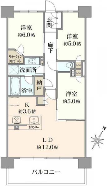 中古マンション 東京都練馬区上石神井３丁目 西武西武園線上石神井駅 8,580万円