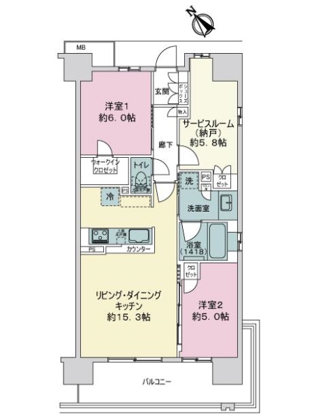 中古マンション 兵庫県明石市大久保町ゆりのき通２丁目 JR山陽本線大久保駅 5,180万円