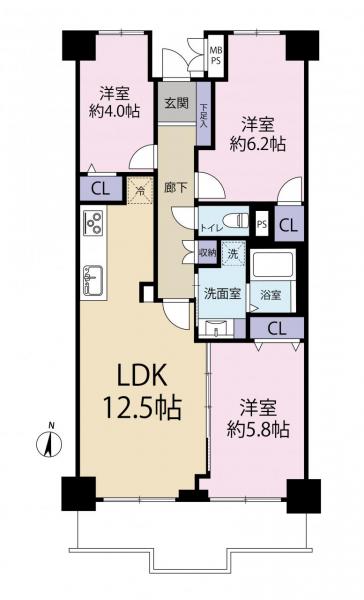 中古マンション さいたま市大宮区土手町１丁目 JR京浜東北線大宮駅 4,390万円