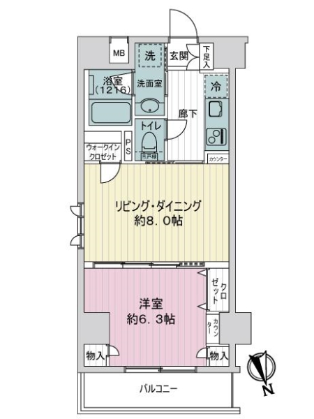 中古マンション 東京都台東区松が谷２丁目 つくばエクスプレス浅草駅 5,980万円