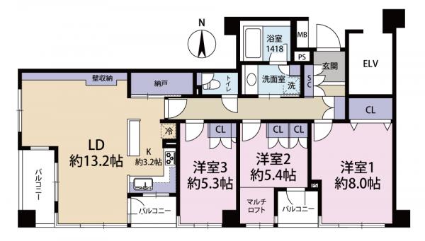 中古マンション 中野区白鷺１丁目 西武新宿線鷺ノ宮駅 7,490万円