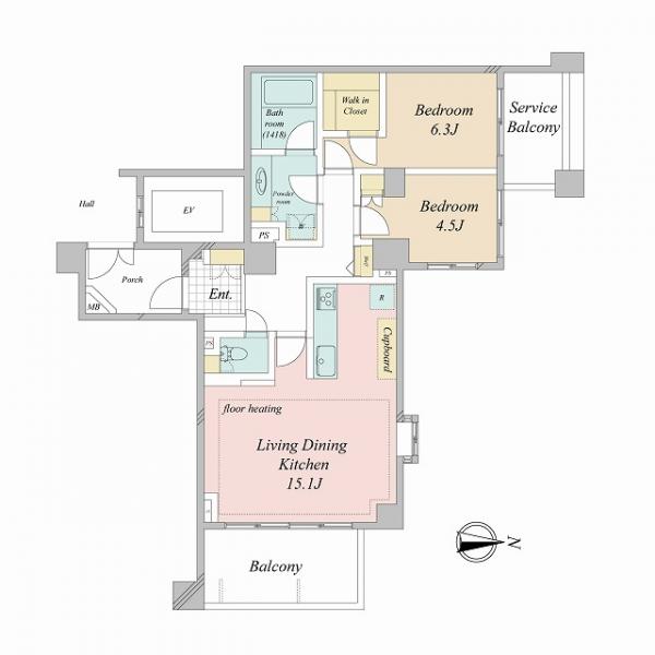中古マンション 渋谷区初台２丁目 京王線初台駅 1億4,980万円