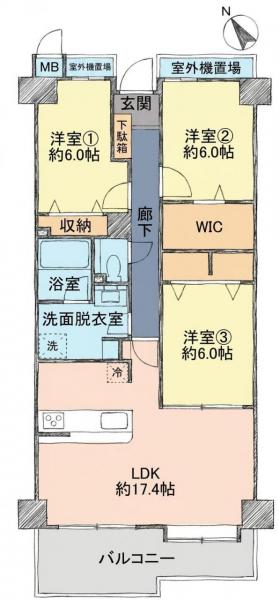 中古マンション 神戸市北区日の峰５丁目 神戸電鉄有馬線箕谷駅 1,390万円