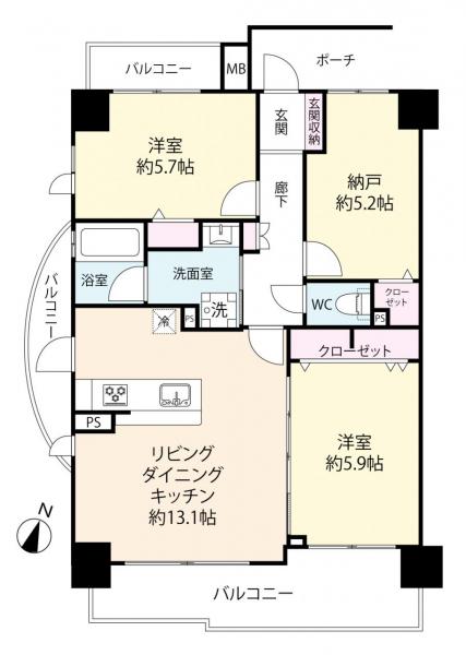 中古マンション 大阪市西区靱本町３丁目5-27 大阪メトロ中央線阿波座駅 5,699万円