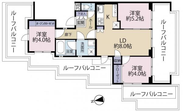 中古マンション 世田谷区桜上水４丁目 京王線桜上水駅 6,030万円