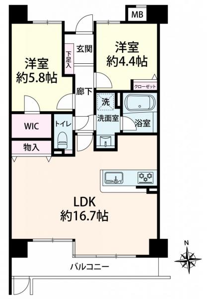 中古マンション 大阪市中央区東高麗橋2-24 京阪本線北浜駅 5,490万円