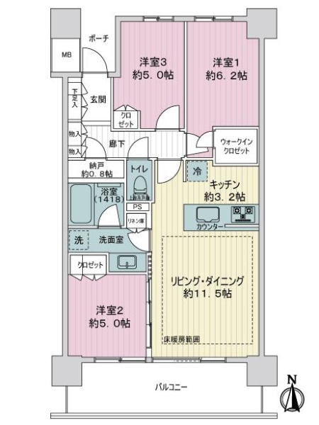 中古マンション 東京都葛飾区新宿６丁目 千代田常磐線金町駅 7,480万円